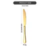 Coltello da tavola dorato