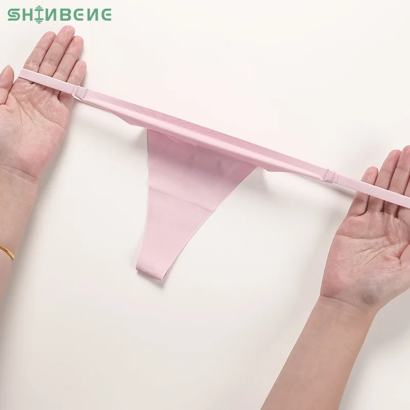 SHINBENE Kvinder G String Is Silke Stringere Sexet Usynlig Sømløs Tynd Bånd Lavtalje Yoga Undertøj_voghion.com