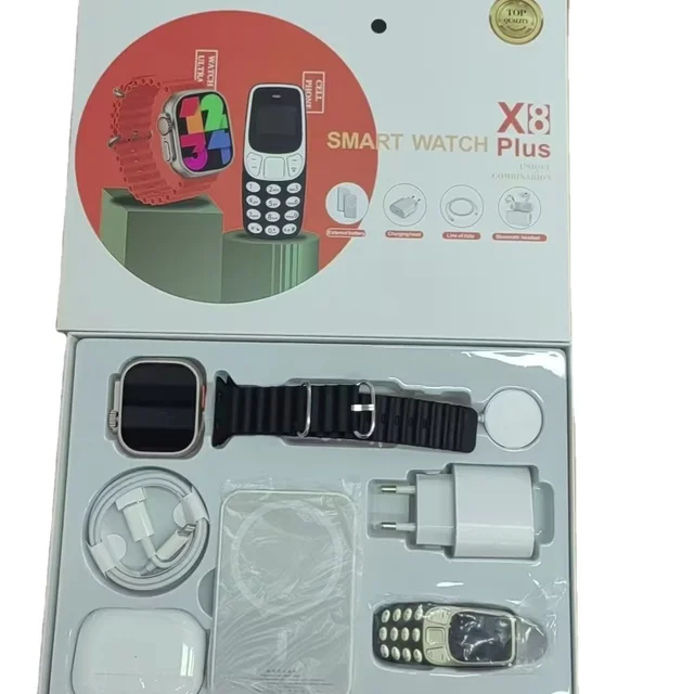 X8 suit Smart Watch Series 5in1 with Headset power bank Waterproof Operation with