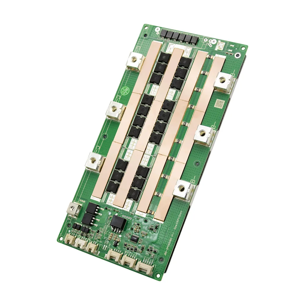 JiaBaiDa High Current 250A 300A LiFePO4 Smart BMS 3S 4S 12V NMC with UART 485 Heating CAN High Power BMS