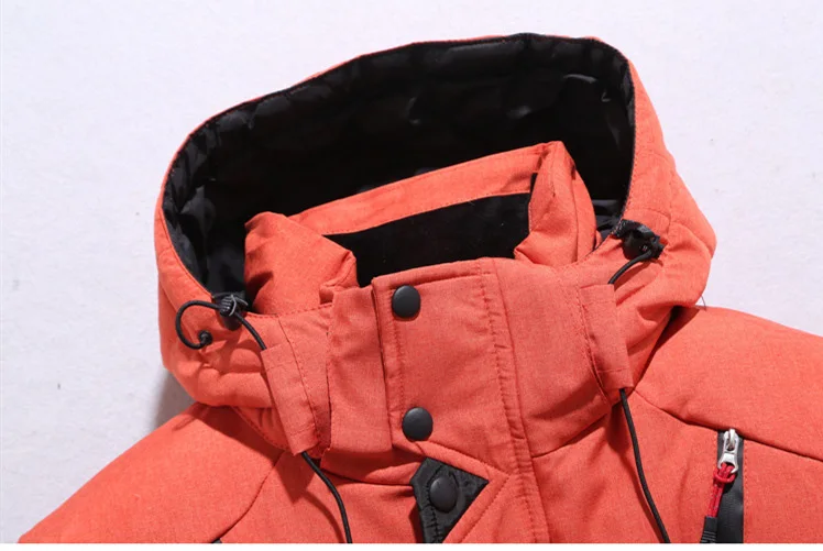 Winter Down Coat Hoodie Puffer Men Clothing Jacket Streetwear Printing Webbing Thickening Bubble Down Coats Men's Jacket