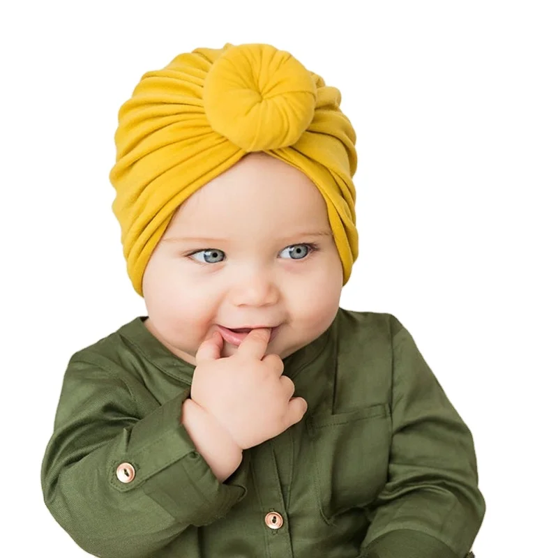 Baby Accessories Turban Wraps Hat Winter Hospital Cotton Beanie Bonnet Candy Color Hair Band Toddler Newborn Infant Soft - Buy Hair For Little Baby,Boy Hair Accessories,Baby Turkey Hat Product on