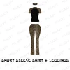 Leopard leggings set