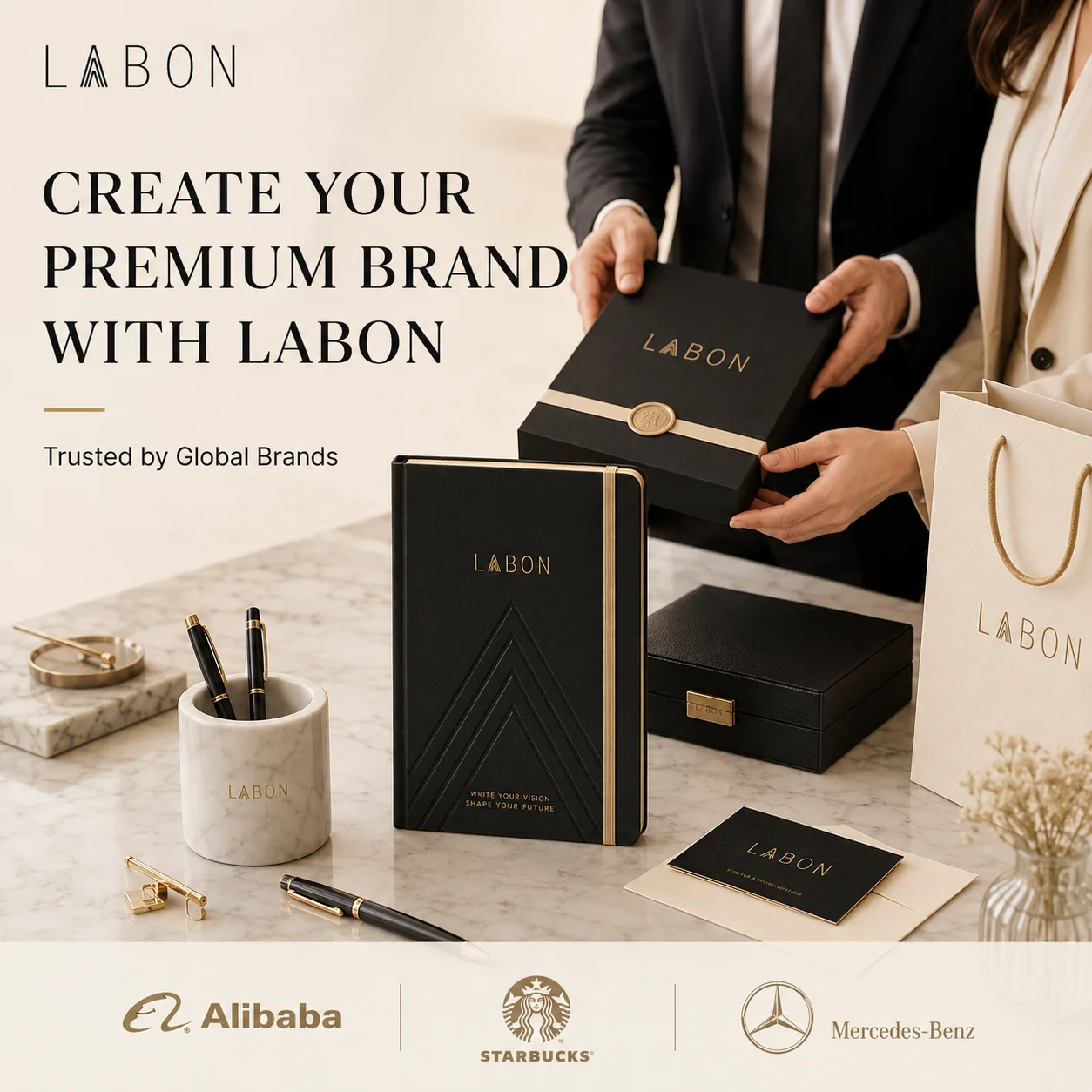 LABON Manufacturer Square Personalize Paper Notebook Large Size Arabic Quran Book