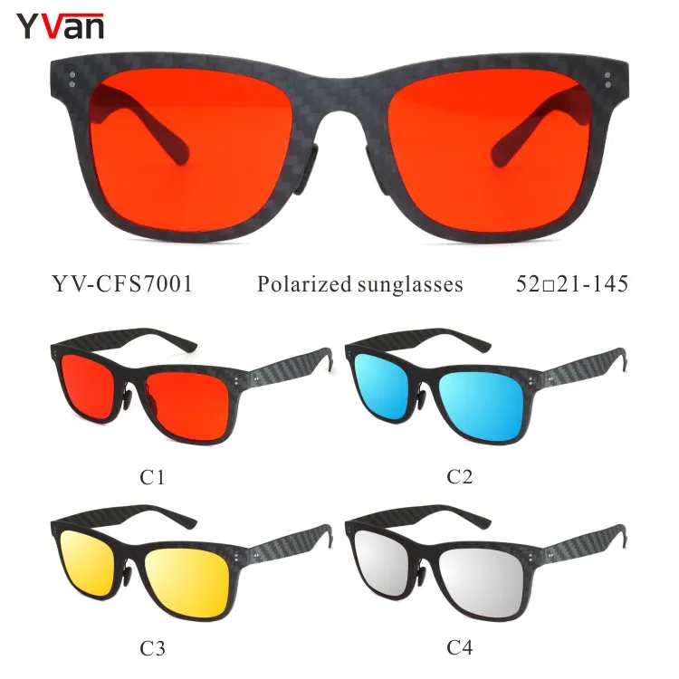 Wholesale Polarized Red Lens Men Retro High Quality Fashion
