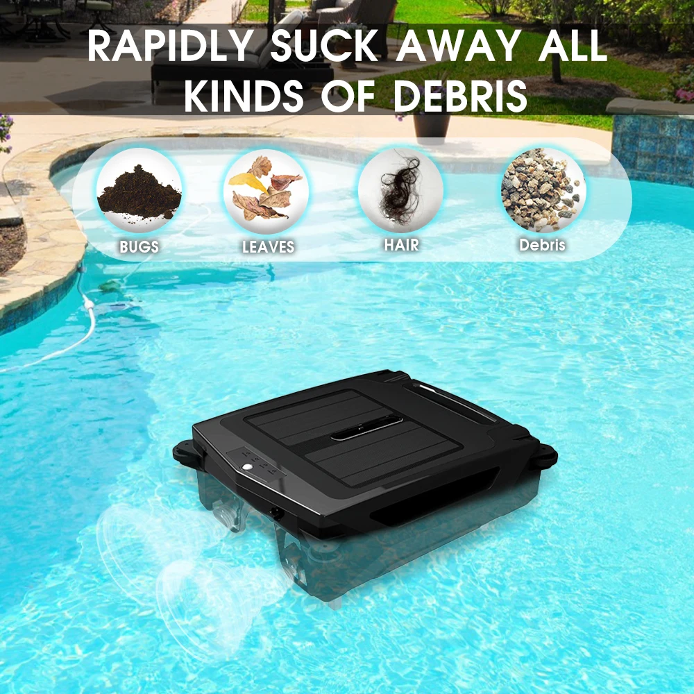Cordless Robotic Pool Cleaning Robots Automatic Vacuum Self Cleaning 