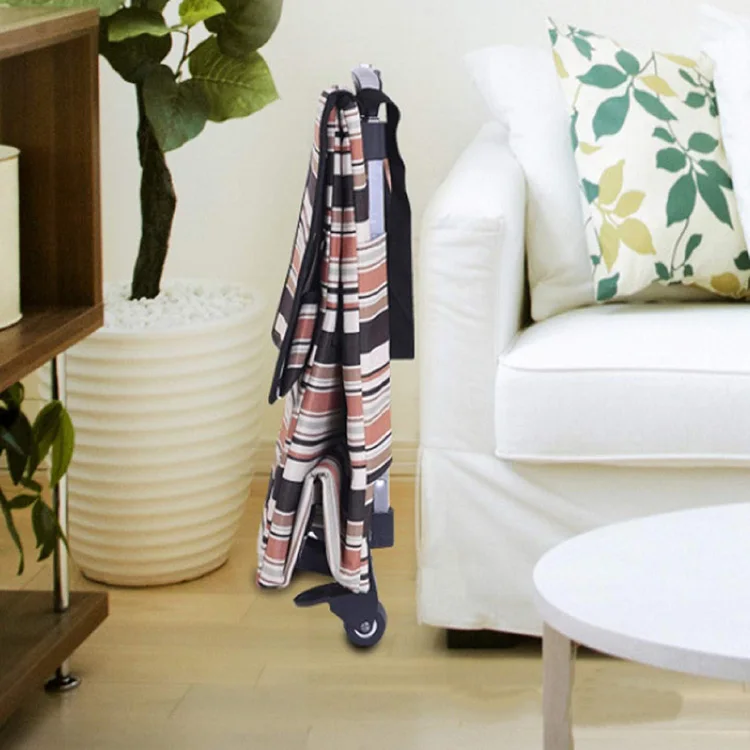Collapsible & Telescoping Handle Waterproof Foldable Shopping Trolley Bag with Wheel Cartoon Pattern Carry-on for Vegetables