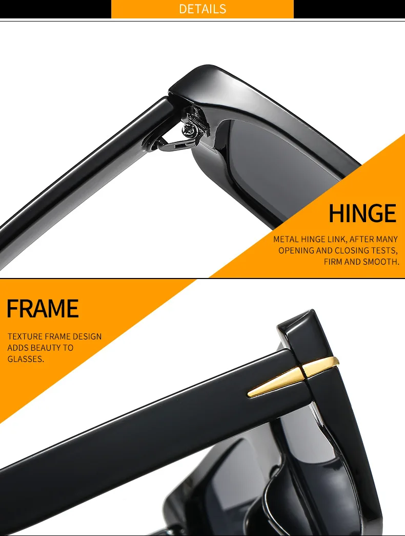 2026 Trend Luxury Decorative High-End Transparent Optical Frame Thick Rectangular Glasses Unisex For Office Use_voghion.com