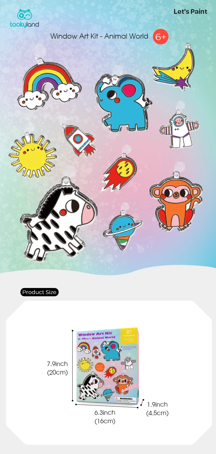 Window Art Kit - Animal World - Tookyland – Katsu Kids