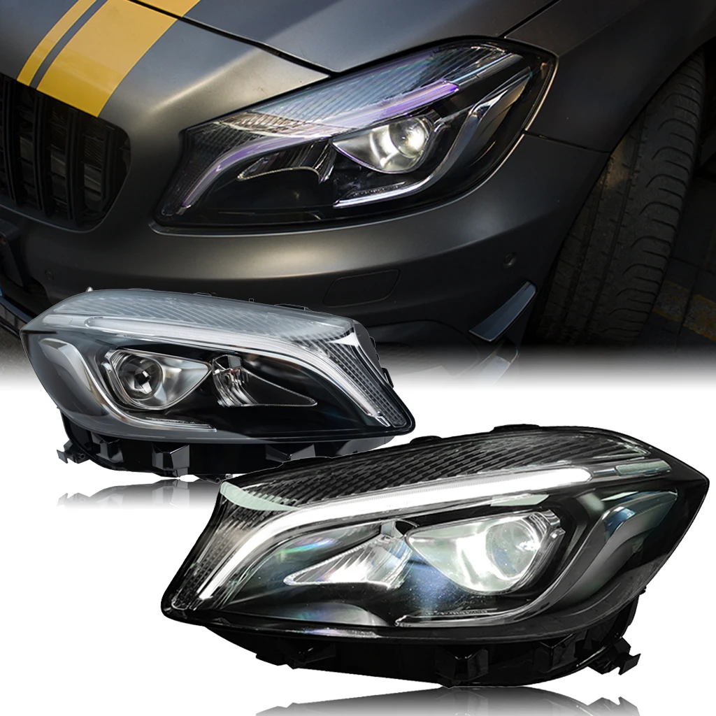 2013-2018 A-Class W176 Upgrade Full LED Headlights Plug and Play for Mercedes Benz Headlight