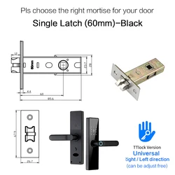 Высокий уровень безопасности Противоугонная BLE fngerprint цифровой замок без ключа водонепроницаемый Tuya Wi-Fi приложение Smart биометрический дверной замок с замком