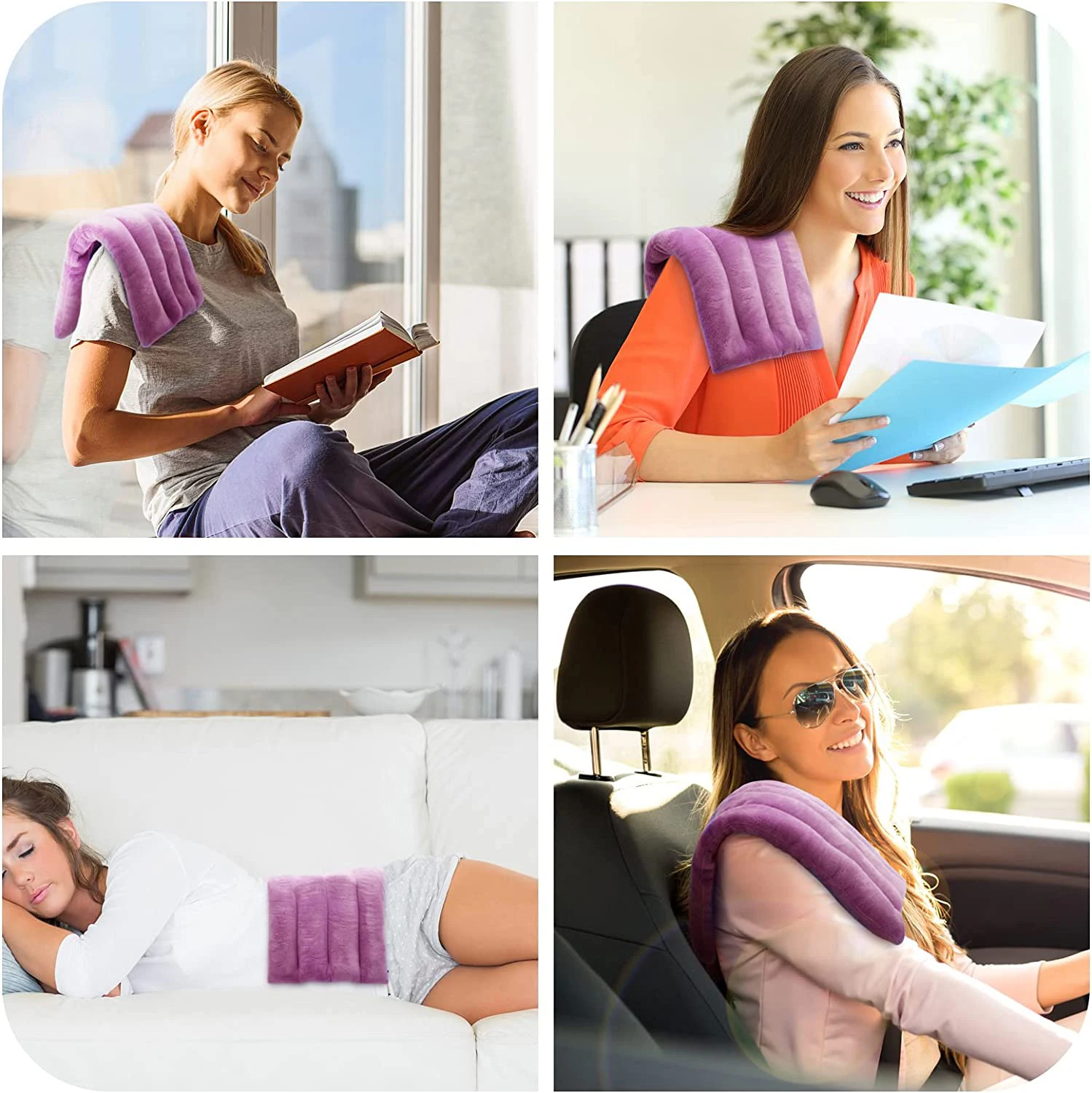 custom small microwave heating pad seed wheat bag moist heat pack for neck back shoulder hot compress