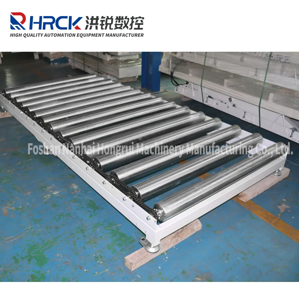 Factory customized fully automatic roller type heavy-duty power ground roller conveyor