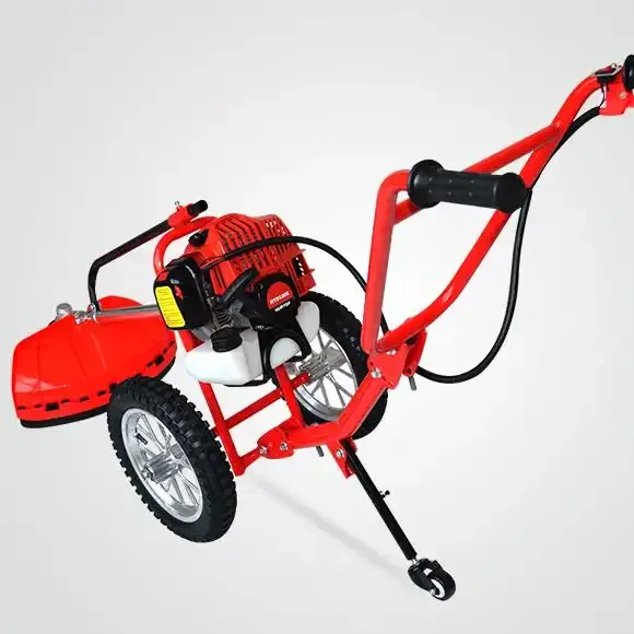 Hand Push Brush Cutter for Corn Harvesting Mini Harvester with Wheel for Cotton and Grain with CE Certified Gear