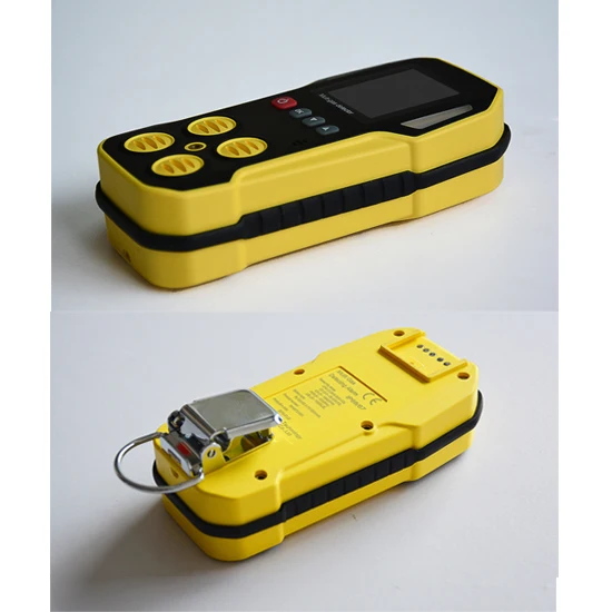 Customized Confined Space Sound Light Shock Alarm Multigas Detector 4 in 1 Toxic Gas Monitor H2S CO O2 LEL Multi Gas Detector
