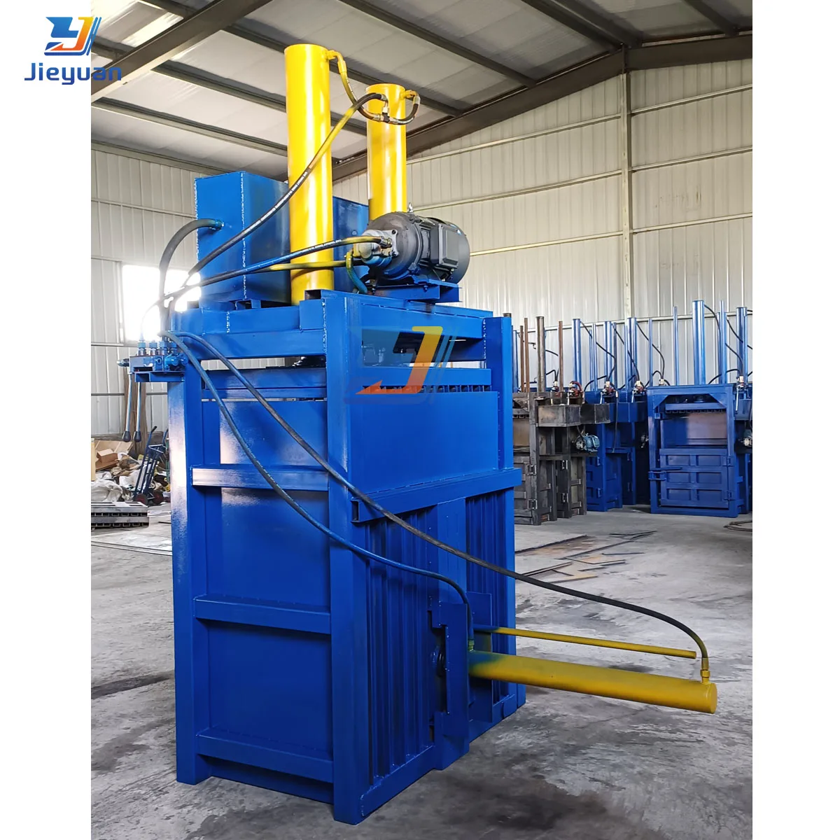 Automatic Hydraulic Cardboard Plastic Compactor Balcer Manual Waste Recycling Vertical Compactor with Motor for Carton Packaging
