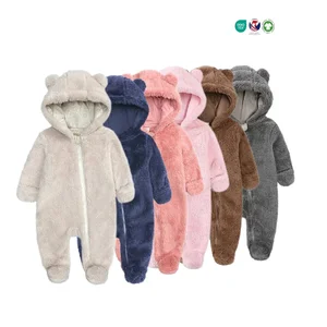 Toddler Rompers Baby Footed Pajamas One Pieces Playsuits Jumpsuit Bodysuits Plain Baby Rompers