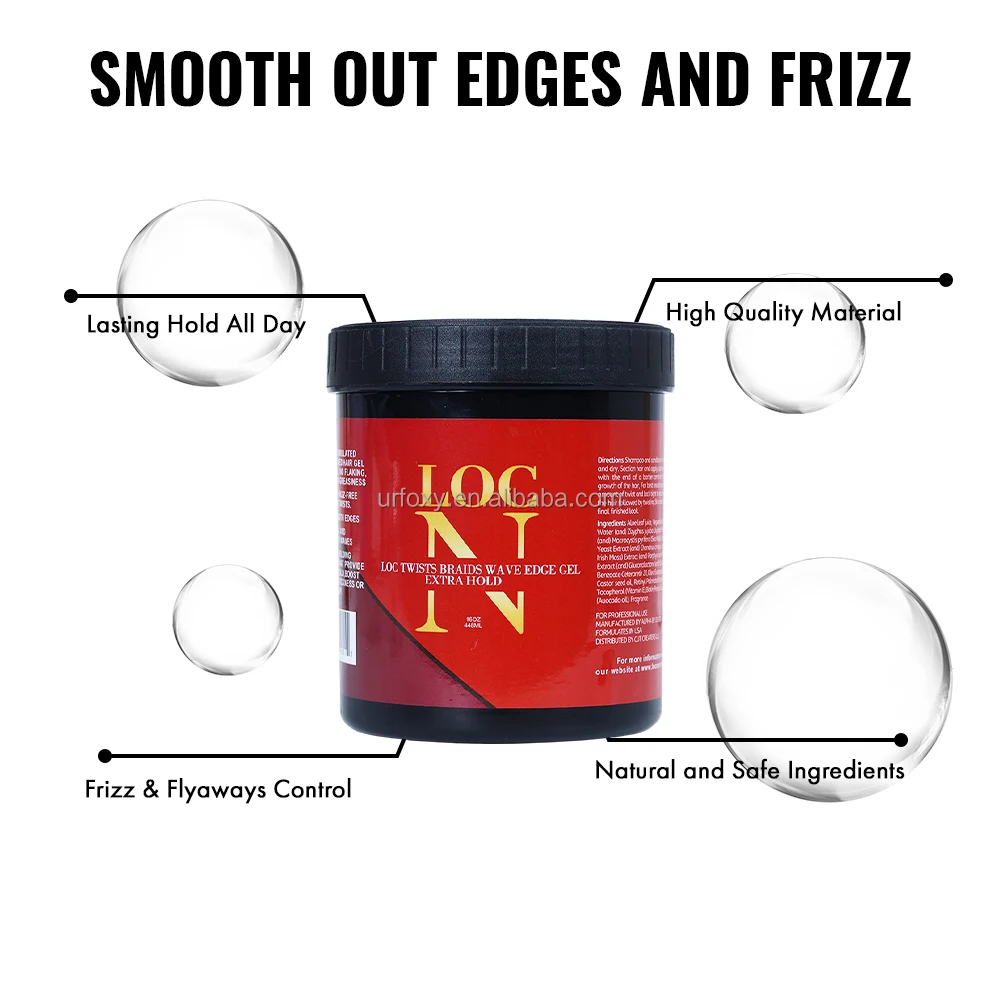 Private Label Braiding Gel Extra Hold Strong Hold Loc Gel Wholesale Edge Control Styling Braid Gel