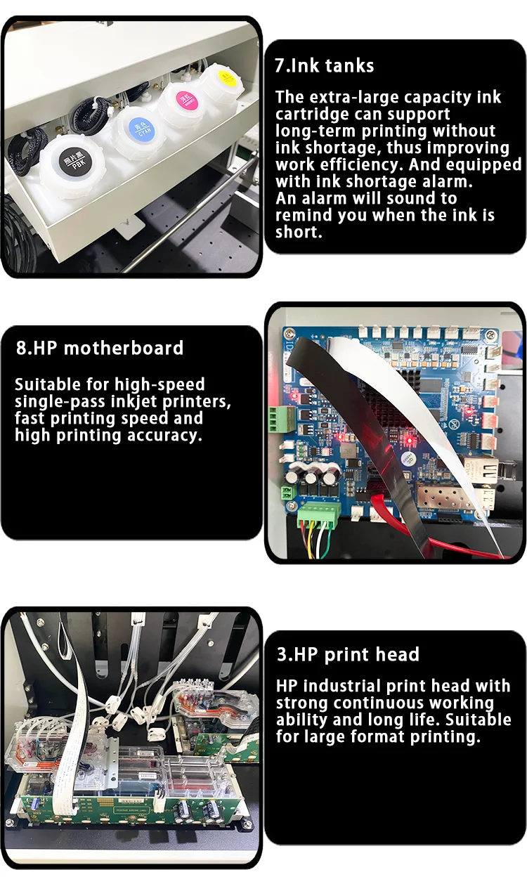 Lansong Fully Automatic Inkjet Paper Printers for Non-woven Bag Corrugated Cardboard Kraft Paper Tissue Napkins Cup Fan details