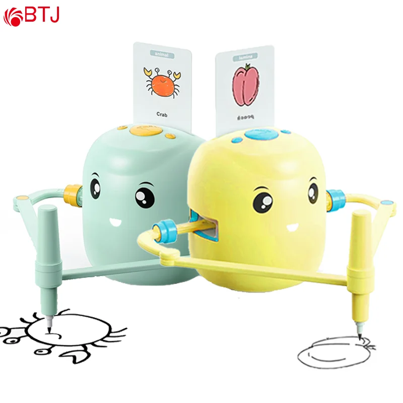Music Interaction Pictures Drawing Robot Games for Kids Educational Learning Automatic Children Learn Painting Games Robots Toys