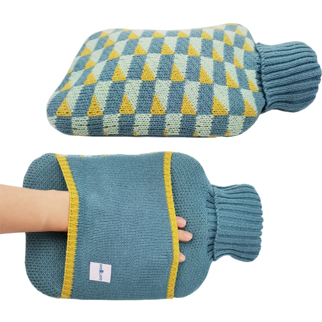 Classic 2L Rubber Knitted Cover Hot Water Bottle