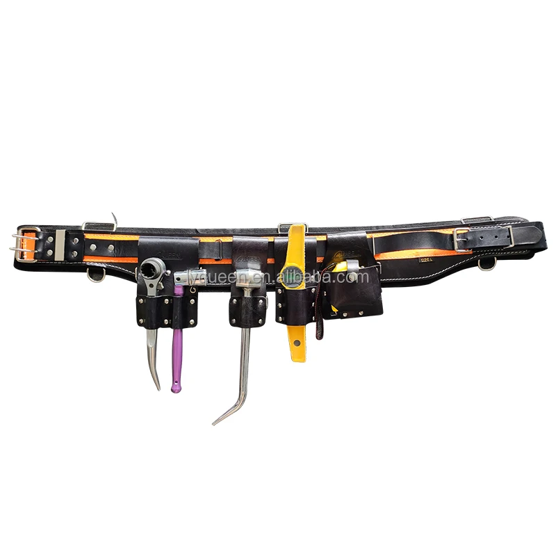 SCAFFOLDING LEATHER TOOL FROG  WITH PUNCHES BACK SUPPORT HEAVY DUTY BELT SET