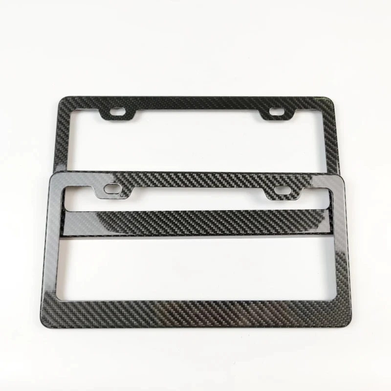 Factory Direct Sales Car Accessories 2024 Carbon Fiber License Plate Frame for USA