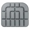 Cuscino per seduta double-face - grigio