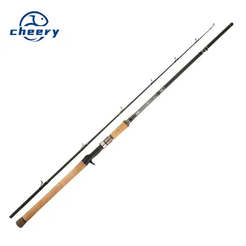 Lei Qiang Rod Black Luya Fishing Rod XH Heavy Thunder 2.28m Carbon 2-Piece 240g Super Hard Anchor Reservoir Pond – Hard Lure – view 2