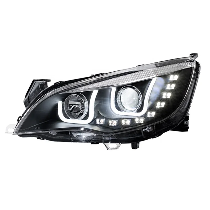 For Buick Excelle XT Opel Astra LED Headlight  2010 2011 2012 2013 With Bi Xenon Projector Lens LED Daytime Running Lamp