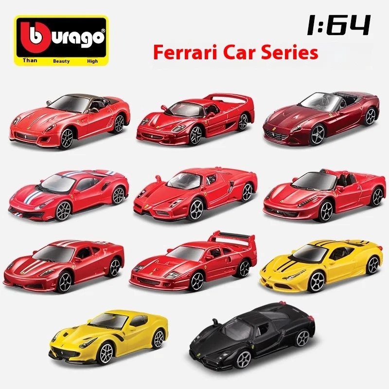 1:64 Scale Racing for Ferrari 458 LaFerrari 488 Die-Cast Miniature Alloy Car Model for Kids