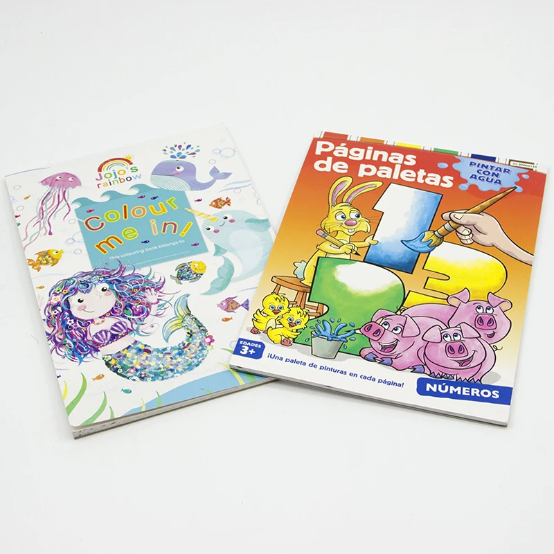 Детская книжка-раскраска на водной основе с принтом на заказ