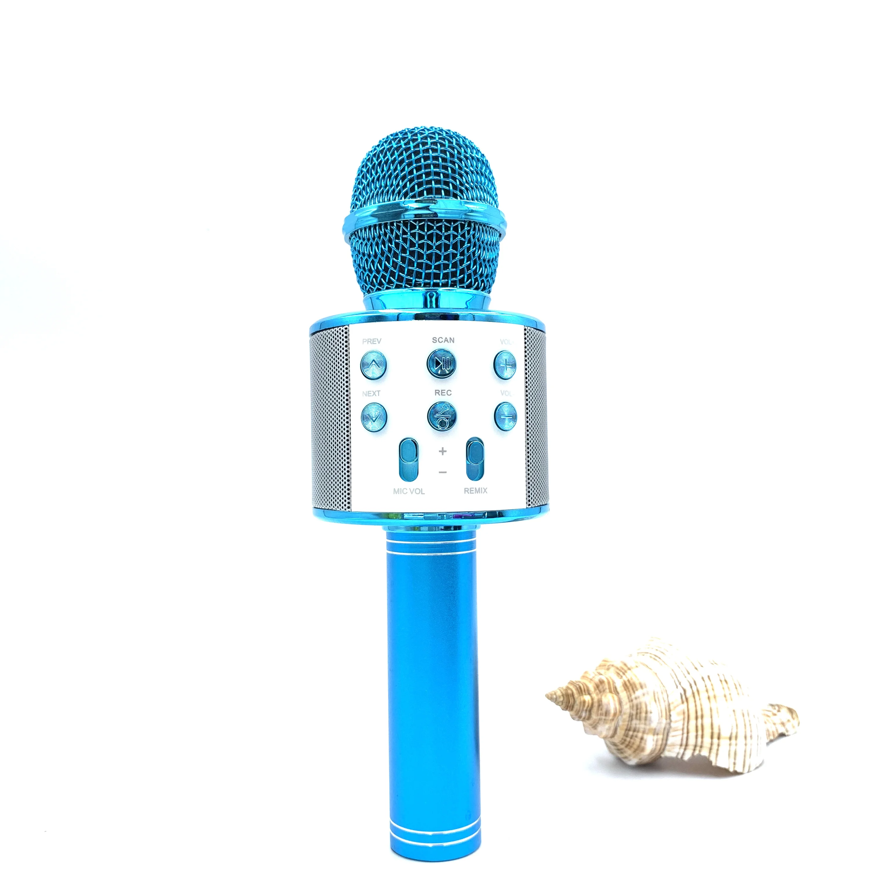 Microphone Bluetooth Sans Fil Haut Parleur Pour KARAOKÉ - WS-858