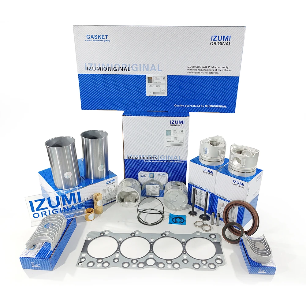IZUMI original Engine 4BE1 Liner Piston Ring Rebuild Kit 4BE2 Engine ...