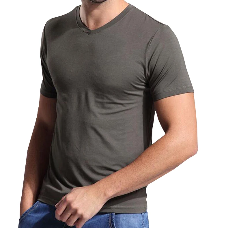 Breathable New Custom Design 70 Bamboo Fiber 30cotton Durable Men's T