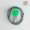 2/0# luminous crank hooks 50 pcs