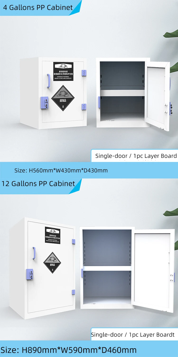 Factory Double Lock Pp Medicine Acidbase Chemicals Storage Buy Pp