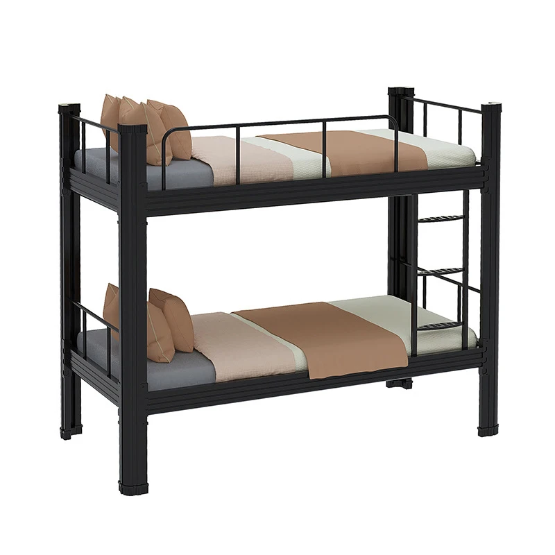 Queen Size Metal Bunk Bed with Detachable Twin Frame for Worker Dormitory