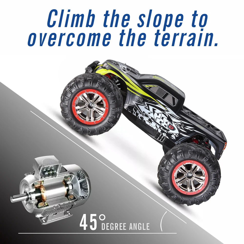 HOSHI N516 RC Truck 1/10 rc car 4WD Remote Control Toys with Lights Off-Road Hobby monster truck fast Crawler Electric Vehicle