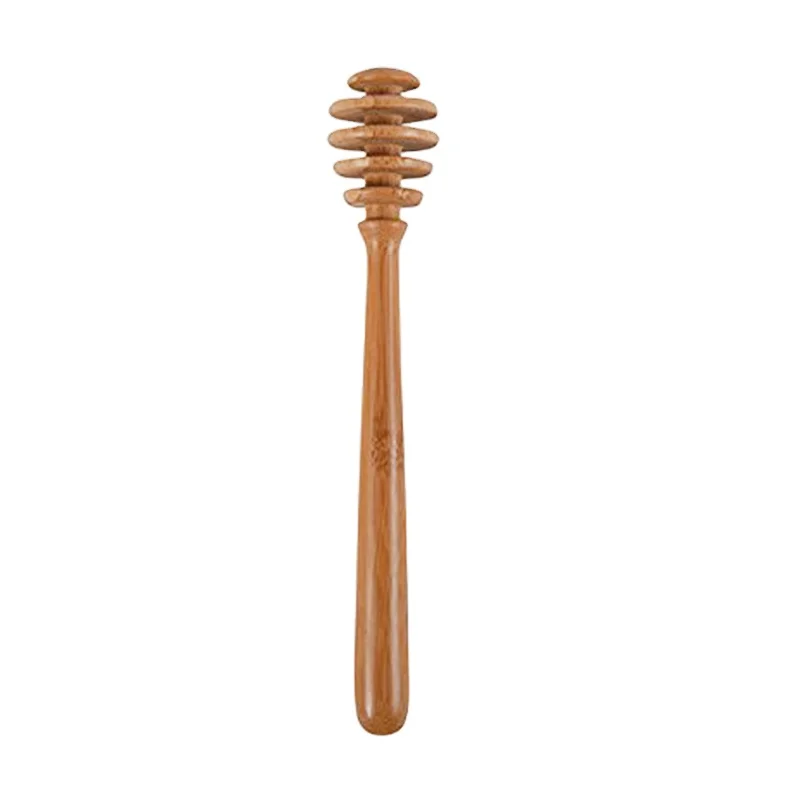 Best Quality No Stimulation New Olive Wooden Honey Dipper With Personal