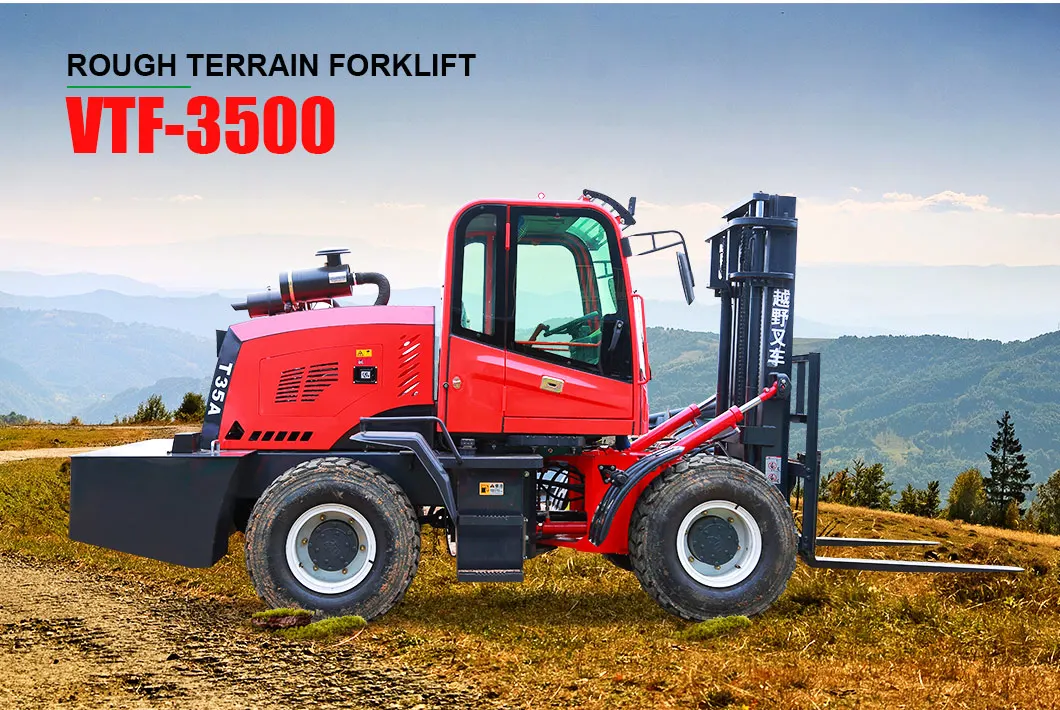 Forklift Off Road All Terrain Forklift 6m Strong Handling Equipment ...