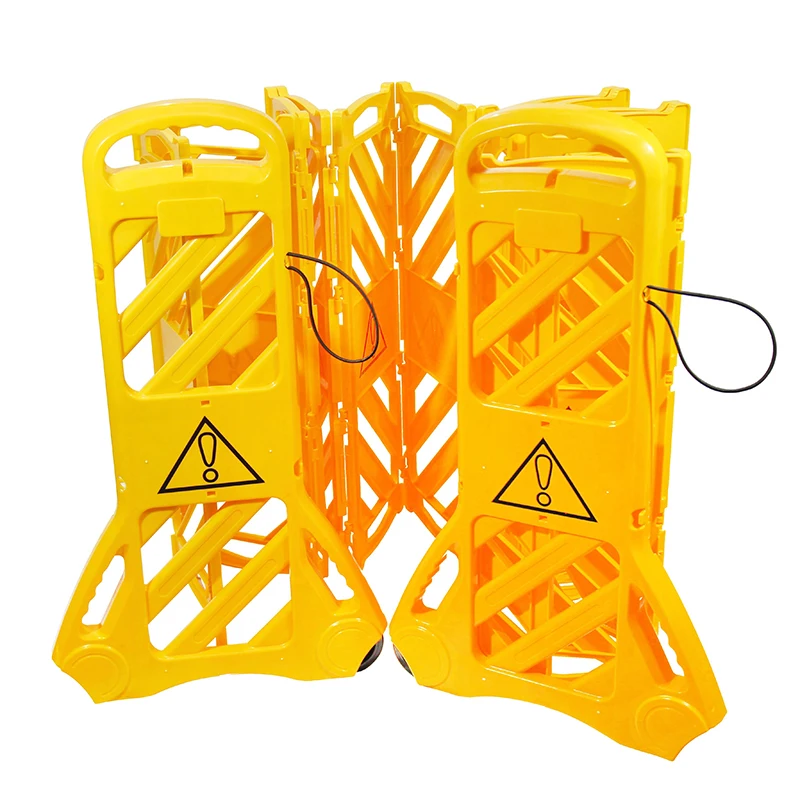 Mobile Retractable Plastic Traffic Barrier Expandable Indoor Venue Road Security Outdoor Roadway Safety Barricade manufacture