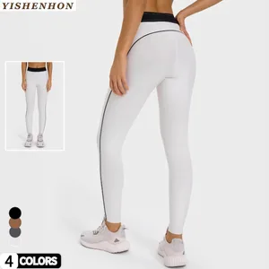 YISHENHON Women's High Quality Cloud-Feel Elastic Waist Yoga Leggings New Style Slimming Workout Sports Tight Pants