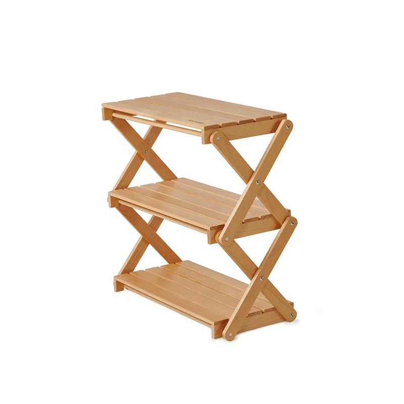 Naturehike Portable Folding Camping Table - Wood Tabletop Rack for