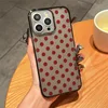 Estuche espacial - Lunares negros transparentes