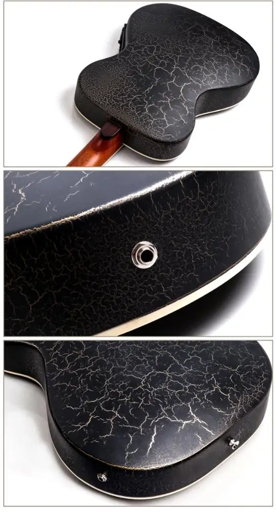 36 Inch Ovation Acoustic Electric Guitar with Built-in Pickup