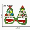 Verres verts sapin de Noël