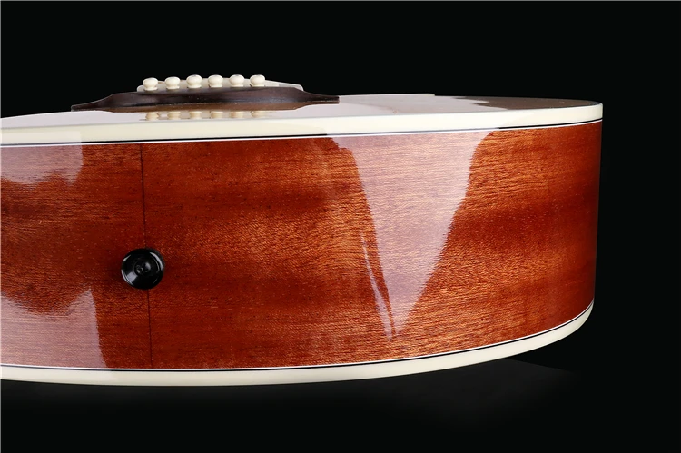 OEM Custom Special Grape Sound Hole Acoustic Guitar