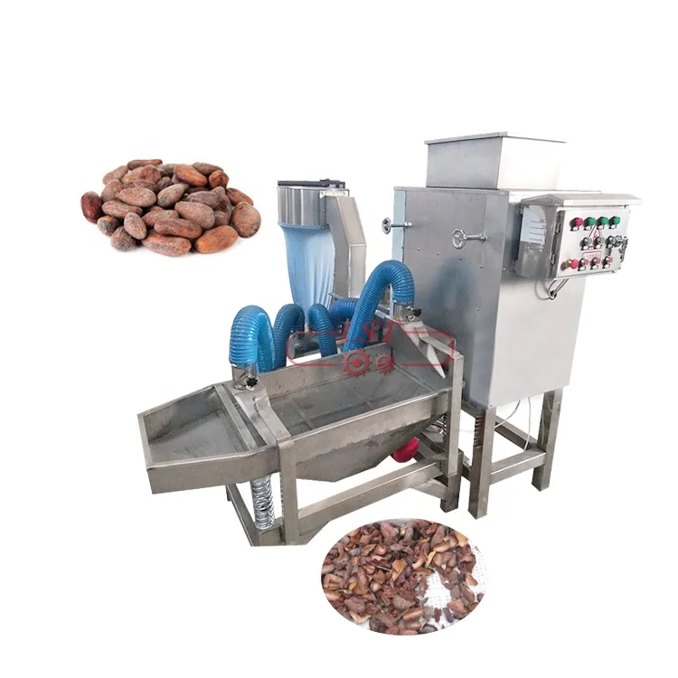 SSS304 Material Automatic Cocoa Beans Winnowing Machine