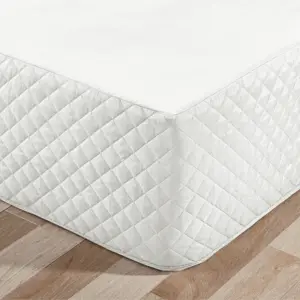 Valance Quilted Woven Fitted Sheet Microfiber Polyester Durable Wholesale